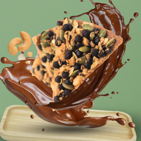 [MUA 1 TẶNG 1] Bánh Socola Hạt, 4 loại hạt Mix chocolate Túi 150g/Hũ 140g Vitala F&B Healthy Ăn Vặt Ít Béo