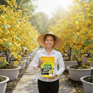 1kg Phân Bón Hoa Mai Vàng Minro 700 OM, Hữu Cơ, Dưỡng Cây, Bung Chồi, Mượt Lá, Khoẻ Rễ, Bền Hoa