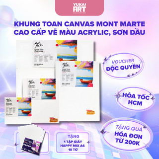 [Hỏa tốc HCM] Khung Toan Canvas Mont Marte Cao Cấp Vẽ Màu Acrylic, Sơn Dầu (Size Nhỏ - Trung Bình)