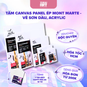 Tấm Canvas Panel Ép Mont Marte - Vẽ Sơn Dầu, Acrylic
