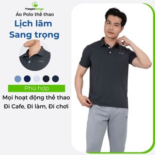 Áo Polo Nam Tennis Pickleball ICADO HT110 Áo Thun Nam Cao Cấp co giãn Thoáng Khí thegioidotap