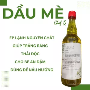 DẦU VỪNG ( DẦU MÈ) ÉP LẠNH, THÔ, NGUYÊN CHẤT CHAI 500ML