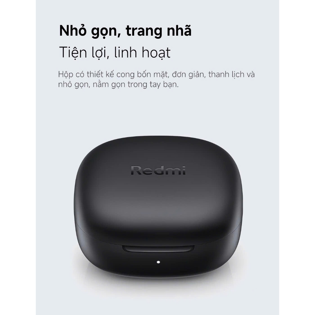 Tai nghe Bluetooth Redmi Buds 6 Play Xiaomi - Giảm tiếng ồn bằng AI - Thời lượng pin lên tới 36 giờ - Siêu nhẹ 3,6g