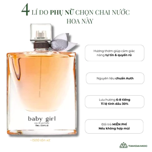 Nước Hoa Nữ Baby Girl edp TAM ĐẠI MỘC 75ml- Hương Thơm Ngọt Ngào Tươi Trẻ