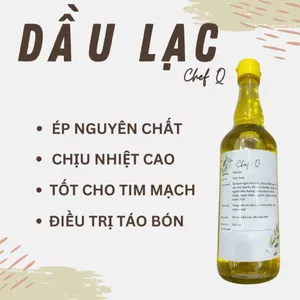 DẦU LẠC NGUYÊN CHẤT ÉP THỦ CÔNG CHAI 500ML BỔ DƯỠNG, TỐT CHO SỨC KHỎE