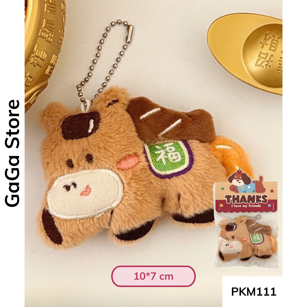 Móc khóa hình con ngựa dễ thương , phụ kiện trang trí balo , túi xách quà lưu niệm PKM111 gagastore