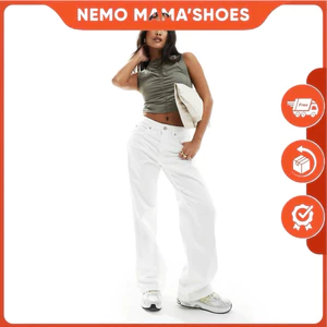 STRADIVARIUS QUẦN JEAN NỮ MÀU TRẮNG BASIC (260131029)