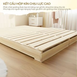 Giường Pallet Hộp 2 Mặt 1m2x2m 1m6x2m 1m8x2m, Khung Giường Ngủ Chắc Chắn Gỗ Thông Tự Nhiên Giá Rẻ Nhiều Kích Thước