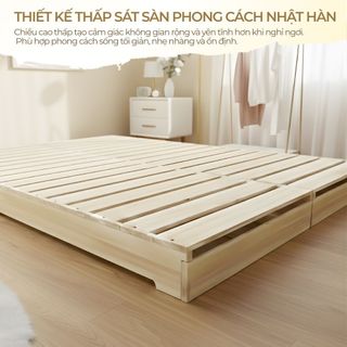 Giường Pallet Hộp 2 Mặt 1m2x2m 1m6x2m 1m8x2m, Khung Giường Ngủ Chắc Chắn Gỗ Thông Tự Nhiên Giá Rẻ Nhiều Kích Thước