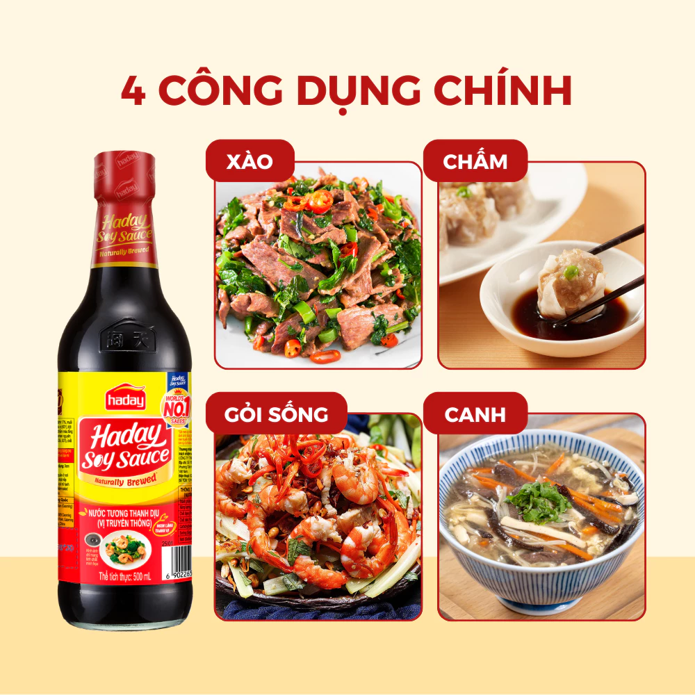 Nước Tương Thanh Diệu Haday Vị Truyền Thống - Gia Vị Trung Quốc