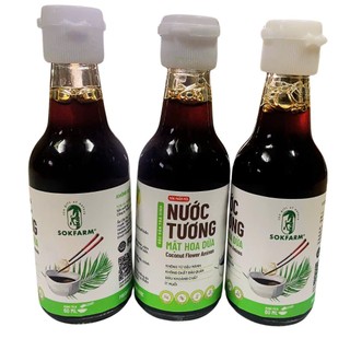 Nước tương mật hoa dừa Sokfarm 60ml cho bé ăn dặm - Giảm mặn, không đậu nành, vị ngọt thanh tự nhiên