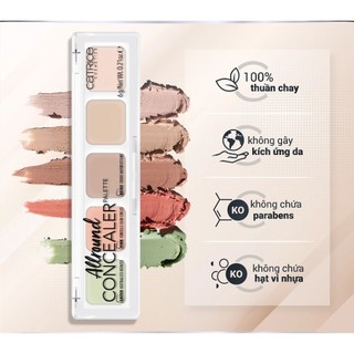 Che khuyết điểm Catrice Allround Concealer 5 màu kem triệt sắc kem che khuyết điểm đa năng catrice 6g - Kosmi Beauty