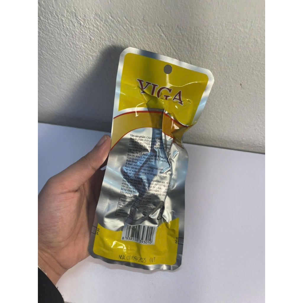 Date 20/9 Chân Gà Ăn Liền Yiga Cay Đậm Vị, Giòn Cay Thơm Ngon Snack Ăn Vặt
