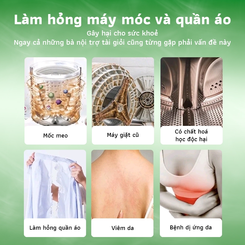 Bột Vệ Sinh Lồng Giặt GrePower, VN-6, 125g, Kháng Khuẩn, Bột Làm Sạch Trống Máy Giặt, Chất Tẩy Rửa, Đồ Dùng Máy Giặt Sâu