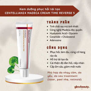 Kem Phục Hồi Centellian24 Madeca Cream Time Reverse/ Zero 50 ml – Giảm Nhăn, Làm Dịu & Tái Tạo Da