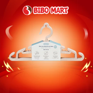 10 Chiếc Móc Áo Trẻ Em Inochi Hara 185 Gọn Gàng, Bền Đẹp, Chịu Lực Tốt - Bibo Mart