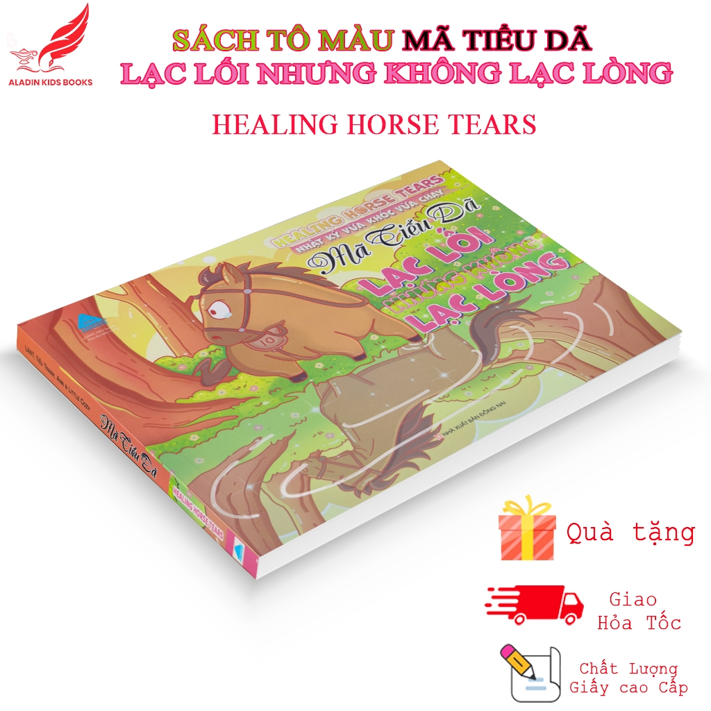 Sách - Tô Màu Mã Tiểu Dã Lạc Lối Nhưng Không Lạc Lòng (Healing Horse Tears) – Tô Màu Thư Giãn