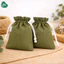 Túi dây rút mini 3II HOME Túi dây rút vải LINEN đựng mỹ phẩm trang sức đồ dùng cá nhân nhiều màu sắc