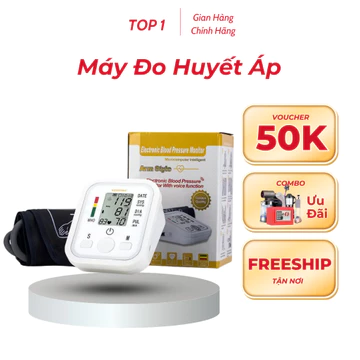 Máy Đo Huyết Áp Điện Tử Bắp Tay Đọc Kết Quả Tiếng Việt, Kiểm Tra Sức Khỏe Tại Nhà Chính Xác