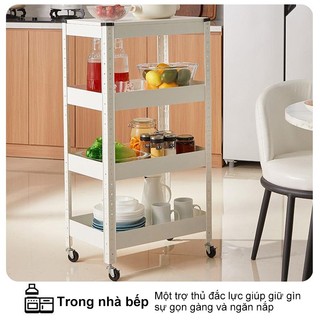 BMZAR Kệ để đồ đa năng Xe Đẩy Spa sắt Chắc chắn và bền bỉ Kệ Xe Đẩy Có bánh xe