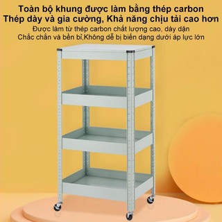 BMZAR Kệ để đồ đa năng Xe Đẩy Spa sắt Chắc chắn và bền bỉ Kệ Xe Đẩy Có bánh xe