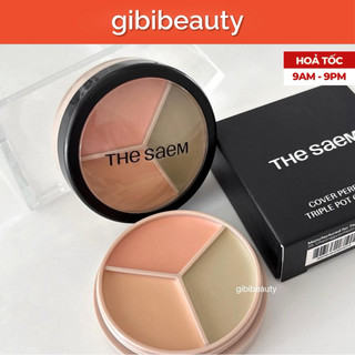 Triệt sắc THE SAEM Cover Perfection Triple Pot Concealer
