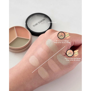 Triệt sắc THE SAEM Cover Perfection Triple Pot Concealer
