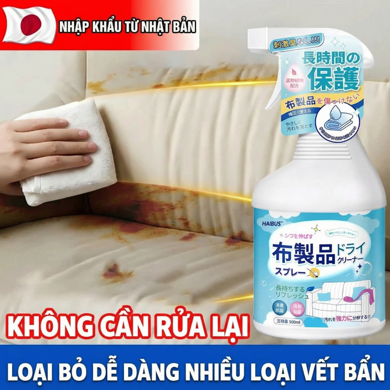 Tác nhân làm sạch ghế sofa 500ml xịt giặt khô ghế sofa vệ sinh ghế da sofa vệ sinh ghế da làm sạch sofa