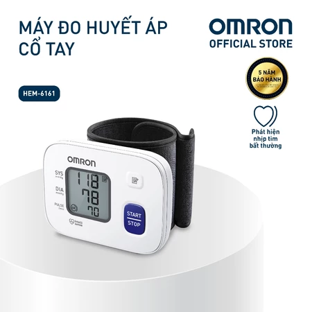 Máy Đo Huyết Áp Cổ Tay Omron HEM-6161