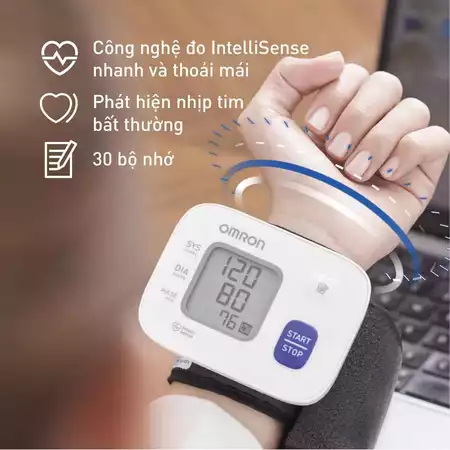 Máy Đo Huyết Áp Cổ Tay Omron HEM-6161