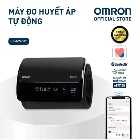 Máy đo huyết áp tự động Omron HEM-7600T