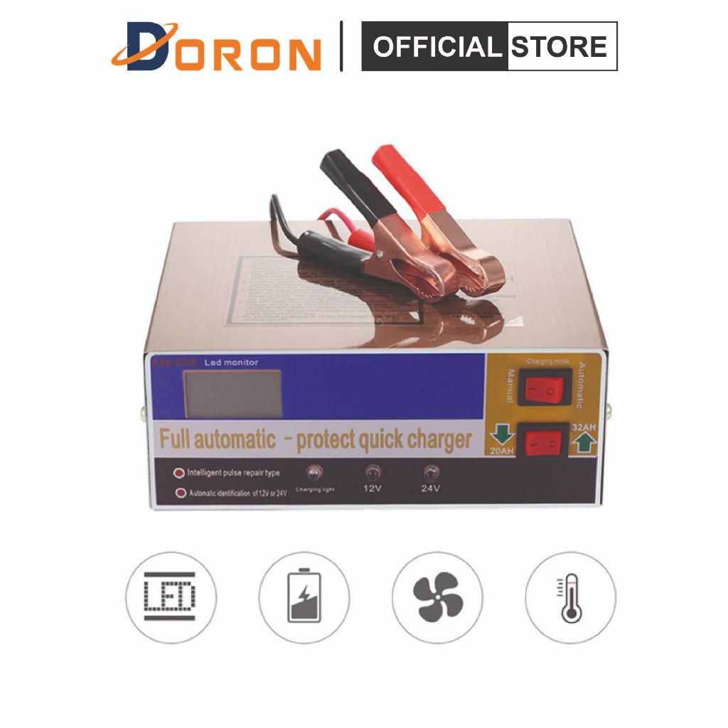 Sạc acquy 12v 100Ah sạc thông minh tự ngắt khi đầy
