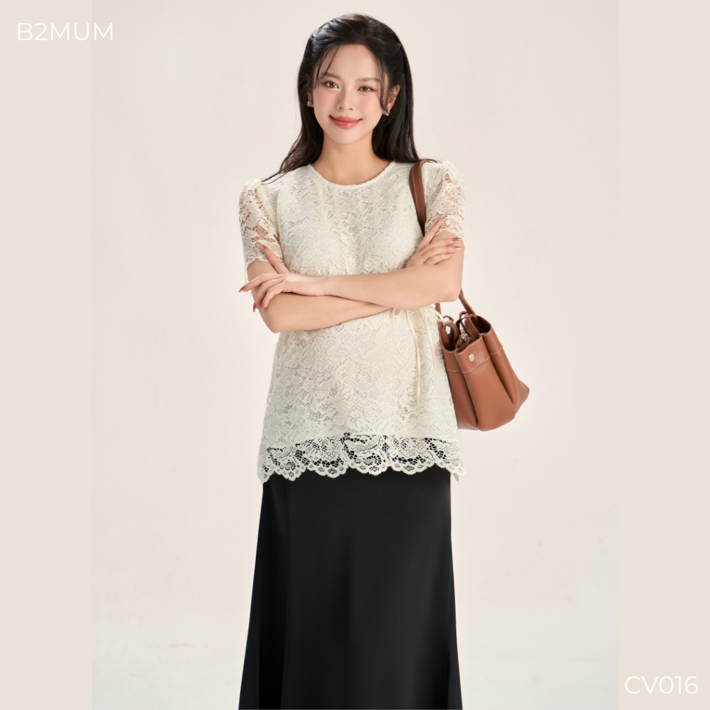 Chân Váy Bầu Đuôi Cá, Giấu Bụng Tôn Dáng, Chất Lụa Tô Châu, Mặc Đi Làm Đi Chơi - Guno Skirt CV016 By B2MUM