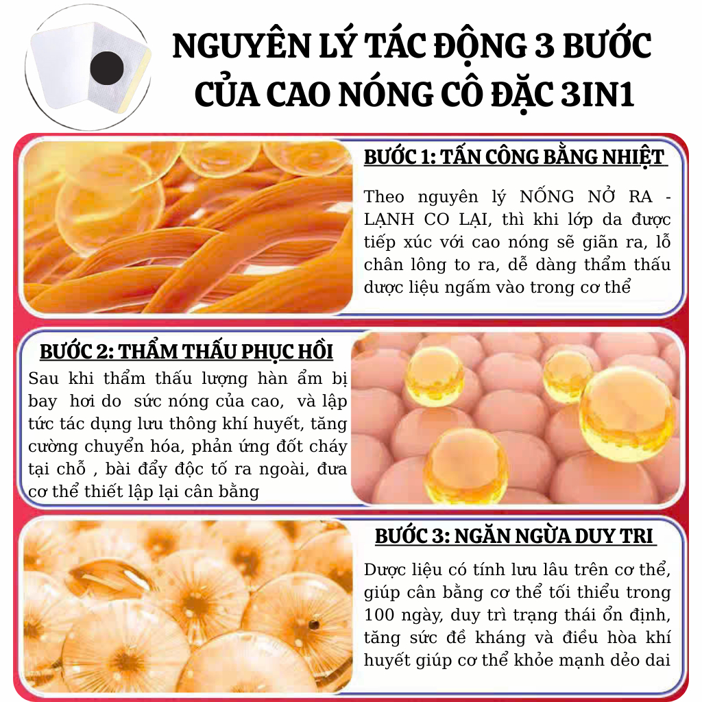 [G/c mới 2026] Miếng dán cao nóng cô đặc 3in1 Calen Nature Farm đốt mỡ , bài hàn, thải độc bịch 10 miếng mua 2 tặng 1