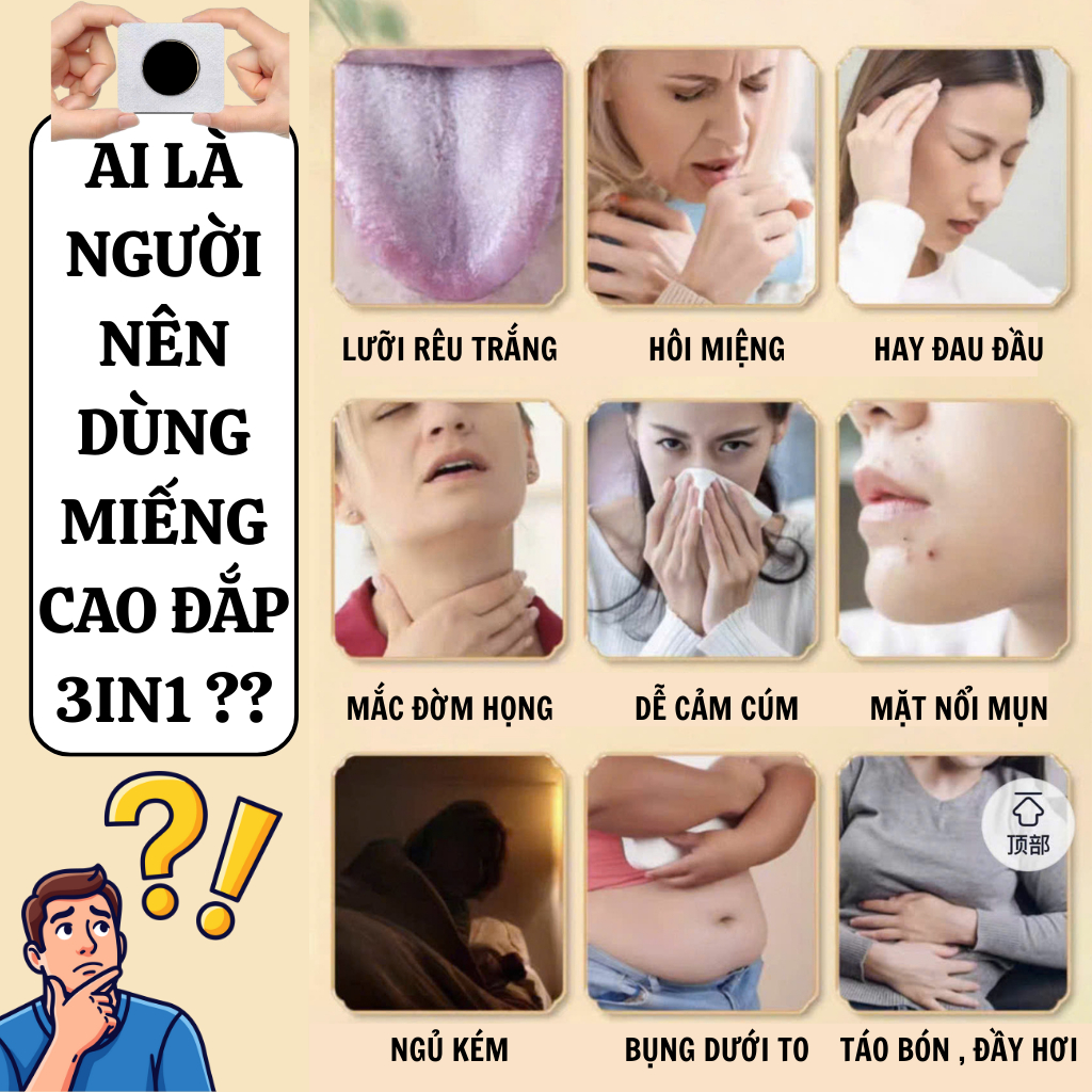 [G/c mới 2026] Miếng dán cao nóng cô đặc 3in1 Calen Nature Farm đốt mỡ , bài hàn, thải độc bịch 10 miếng mua 2 tặng 1