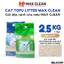 Cát Vệ Sinh Cho Mèo, Cát Mèo Đậu Nành Tofu Max Clean 2.5KG
