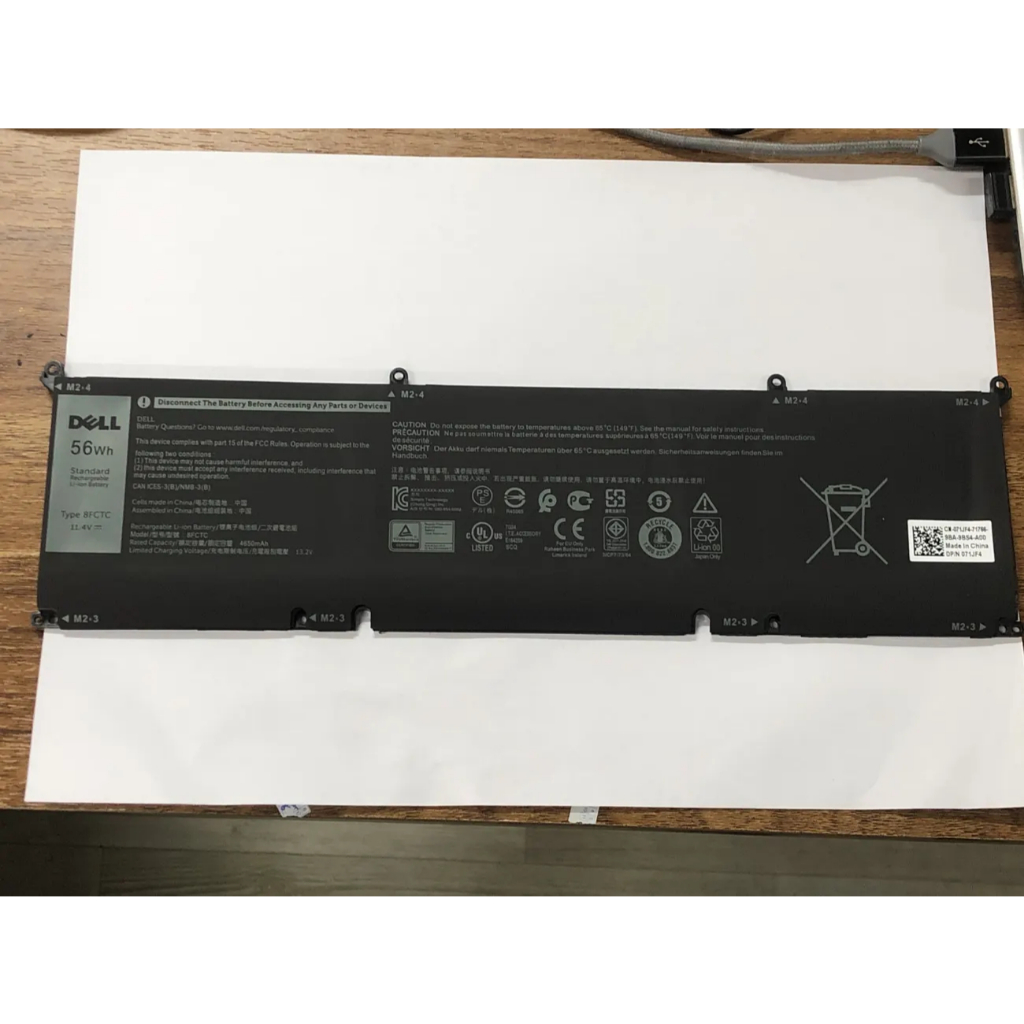Pin Laptop Dell XPS 15 9500 69KF2 8FCTC 9510 9520, Precision 5550 5560 5570, Dell Inspiron 16 7610 7620, Dell Gaming G15