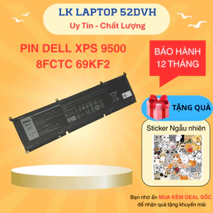 Pin Laptop Dell XPS 15 9500 69KF2 8FCTC 9510 9520, Precision 5550 5560 5570, Dell Inspiron 16 7610 7620, Dell Gaming G15