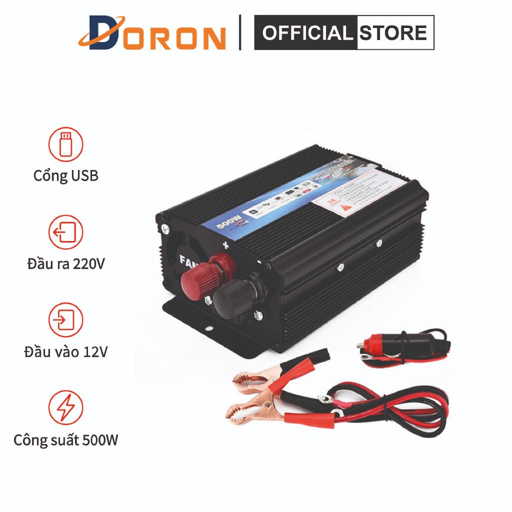 Bộ đổi nguồn 12V - 200V 500W