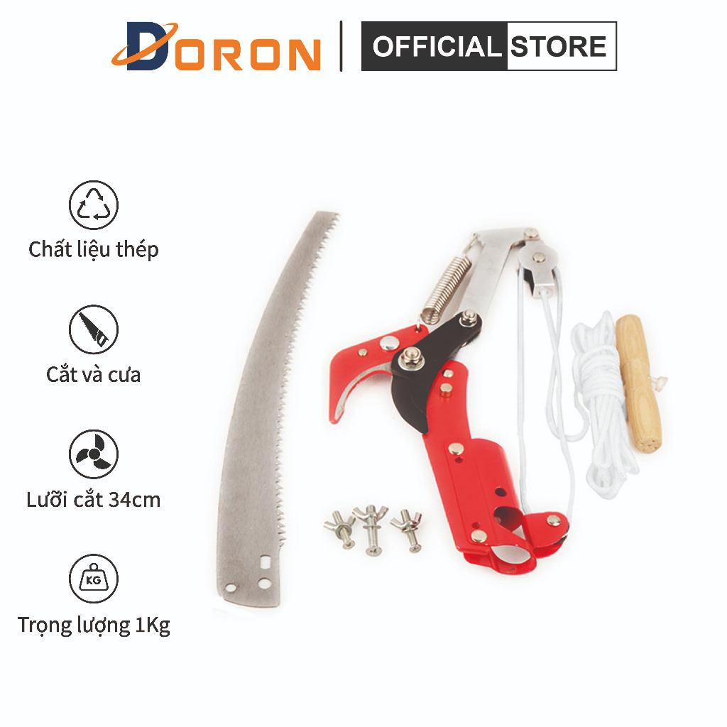 Kéo cắt cành kèm cưa cành đa năng tiện ích