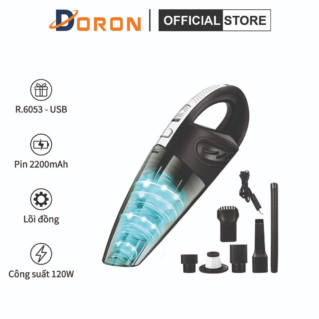 Máy hút bụi cầm tay R.6053 120W công suất lớn lực hút khỏe