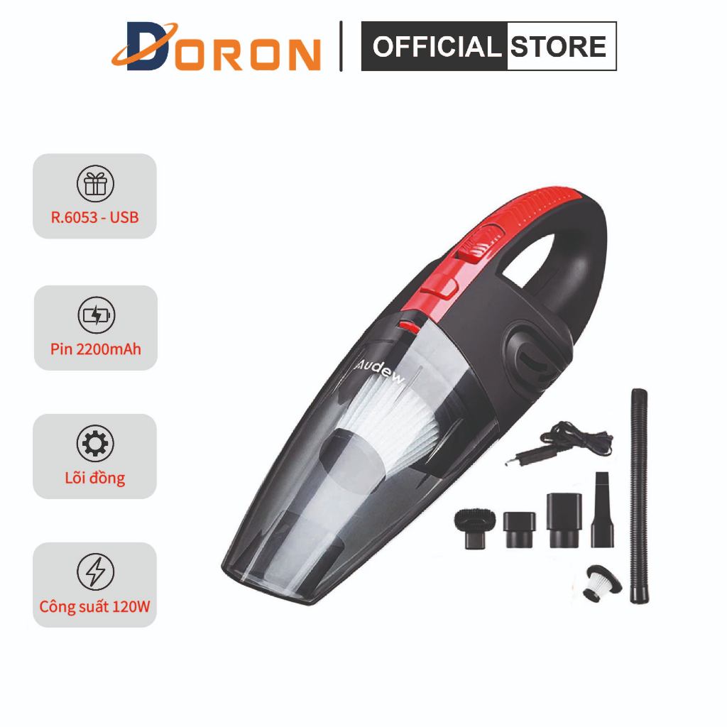 Máy hút bụi cầm tay R.6053 120W màu sắc hiện đại, kiểu dáng sang trọng