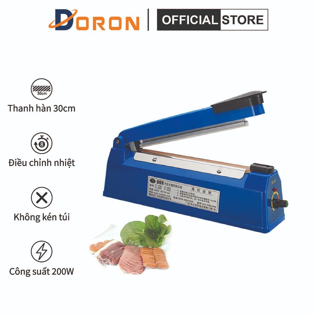 Máy hàn miệng túi PFS-300 đa năng dán túi nilon, zip bạc, túi giấy craft