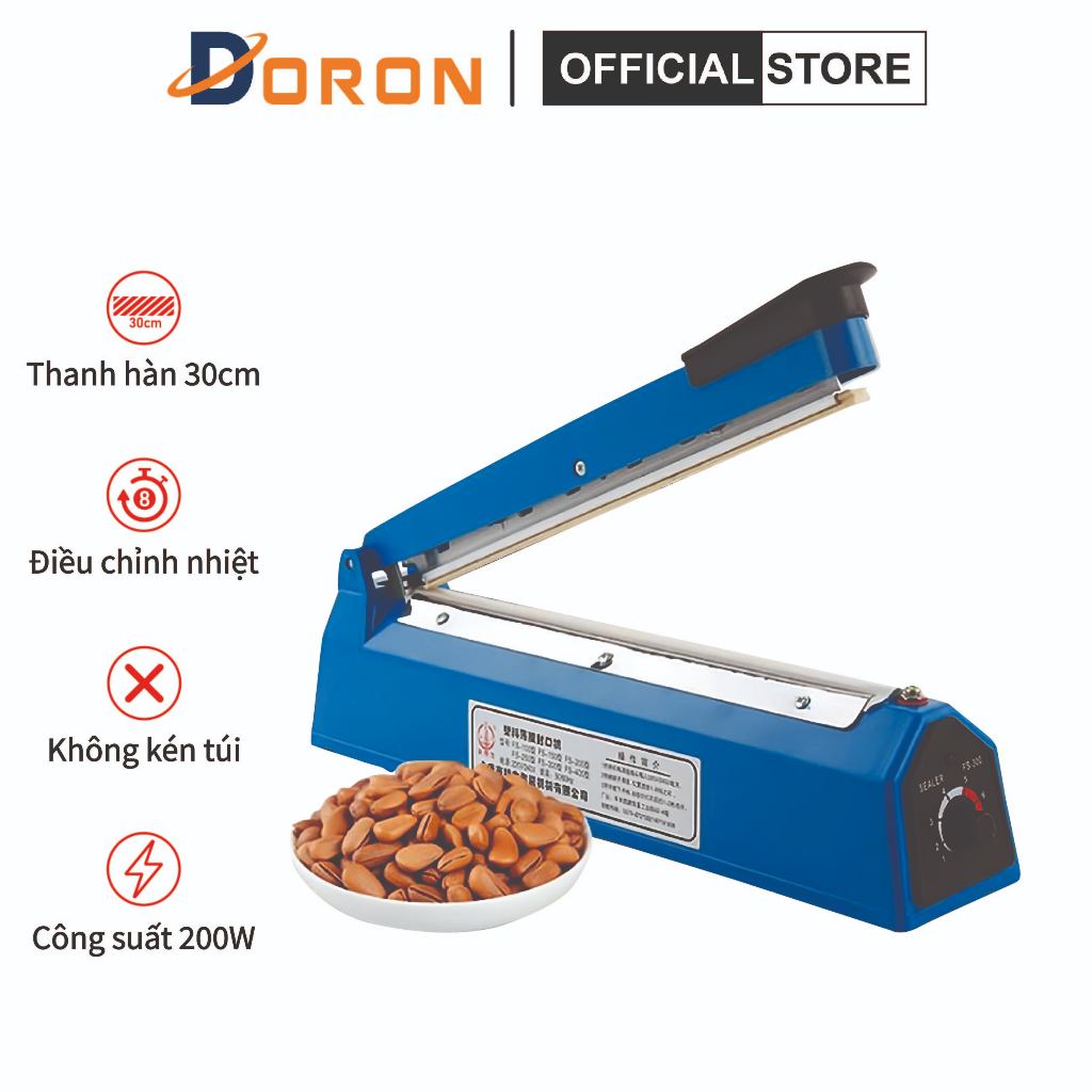 Máy dán miệng túi PFS-300 đa năng dán túi nilon, zip bạc, túi giấy craft