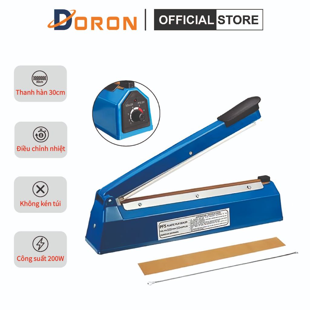 Máy hàn túi nilon PFS-300 bảo quản thực phẩm bọc sản phẩm bán hàng
