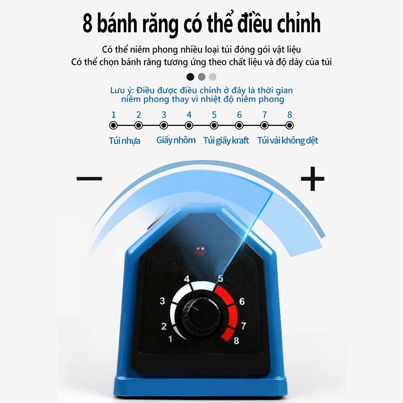 Máy hàn miệng túi nilon PFS-400 tự ngắt an toàn, đường hàn đẹp, tặng dây hàn phụ