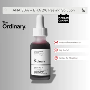 Tinh Chất Peel da The Ordinary AHA 30%+BHA 2% Peeling Solution 30ml (tranli)