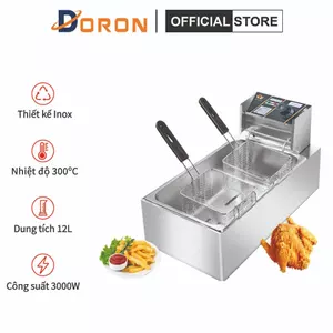 Bếp chiên ngập dầu SUNNY 3000W hệ thống gia nhiệt kép nóng nhanh, sôi mạnh