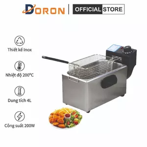 Bếp chiên 4L 2000W nhiệt độ cao, sôi cực nhanh