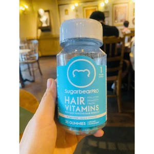 Includes Sug=arBe/arPr'o H'a,ir one bottle of Sugarbe'arPRO Ha,ir Gumm/y Vitamins with 35 plant-based gummies.